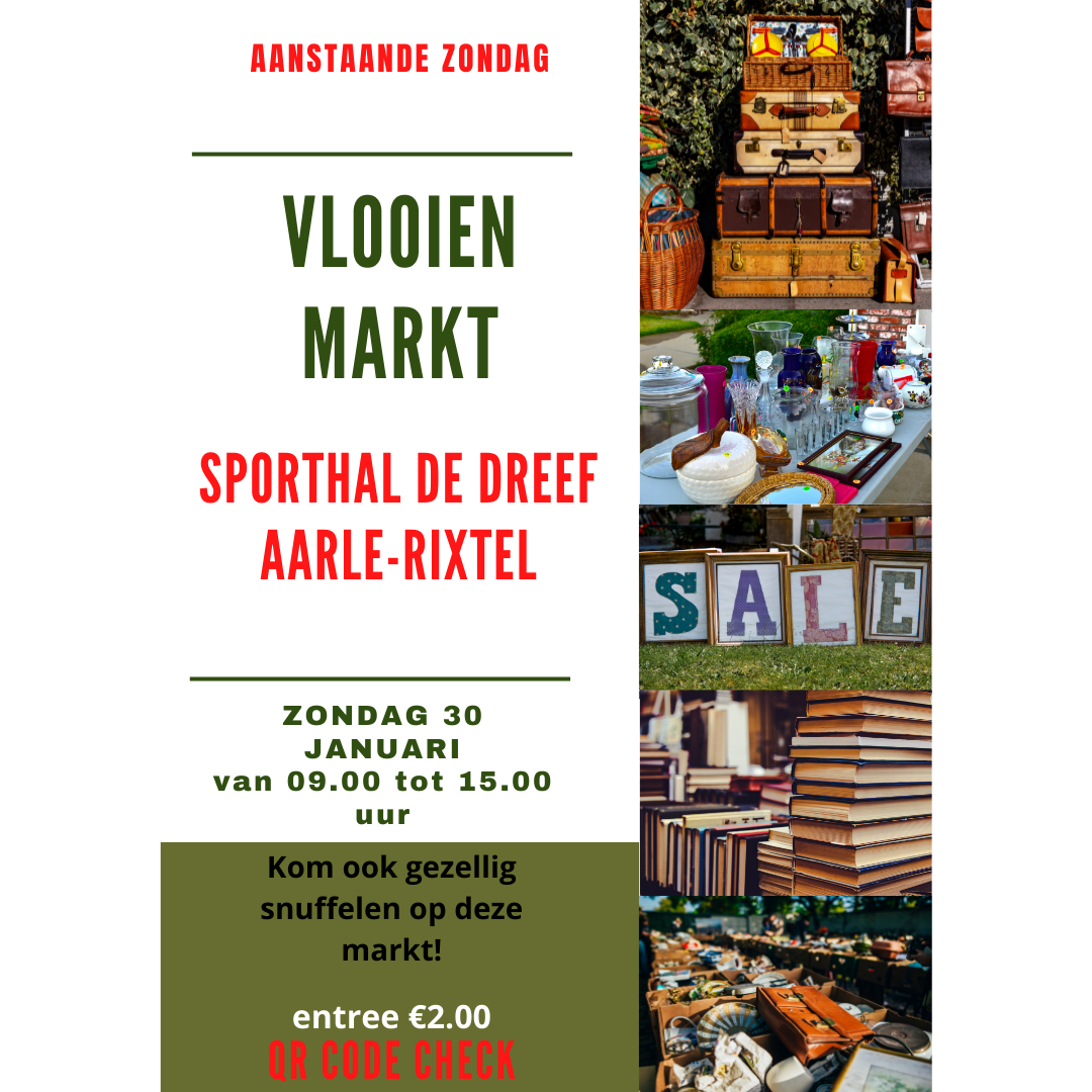 Vlooienmarkt Sporthal de Dreef Aarle-Rixtel