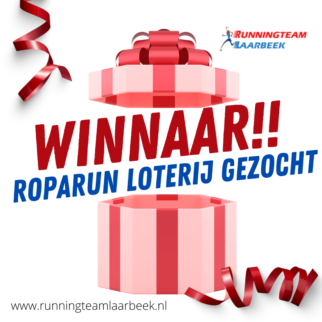 Winnaar Roparun loterij gezocht.