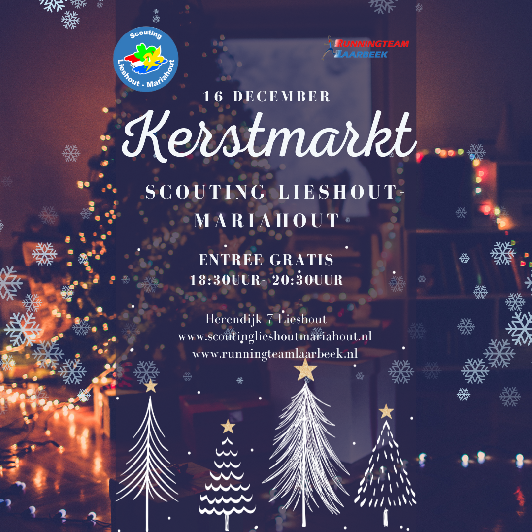 Kerstmarkt Scouting Lieshout – Mariahout en Running Team Laarbeek